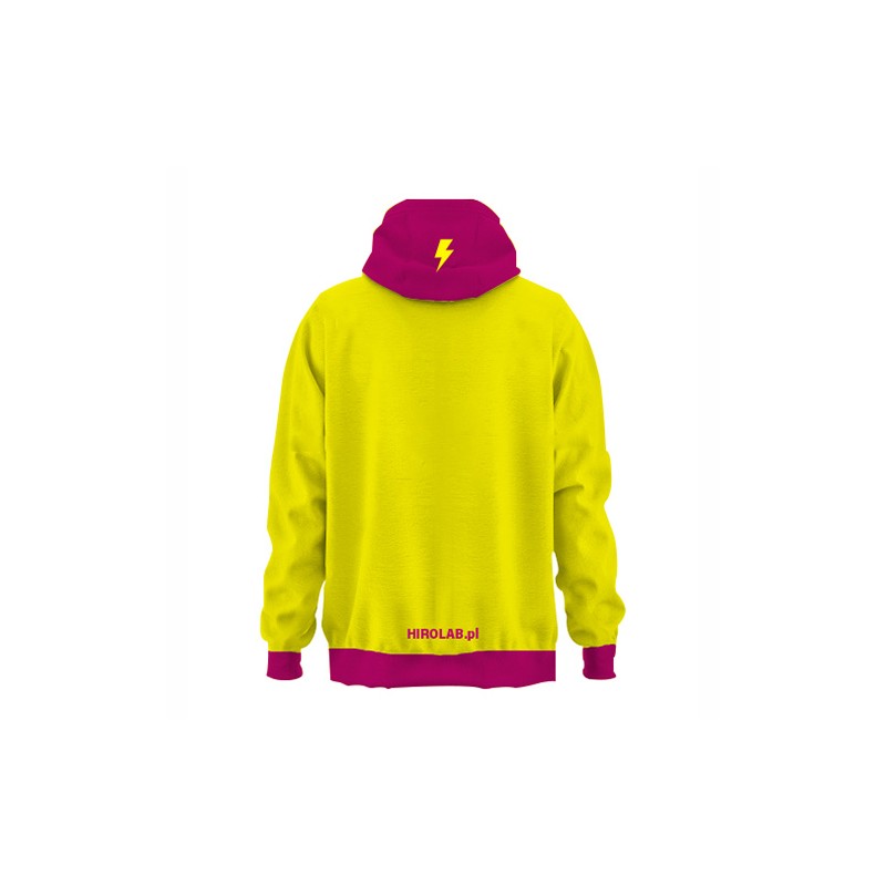 HIRO Hoodie - Gelb Pink - S