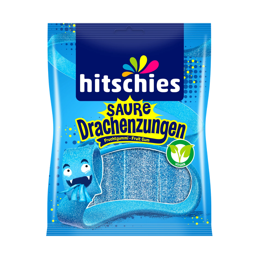 Hitschies Saure Drachenzungen - Blau 125g
