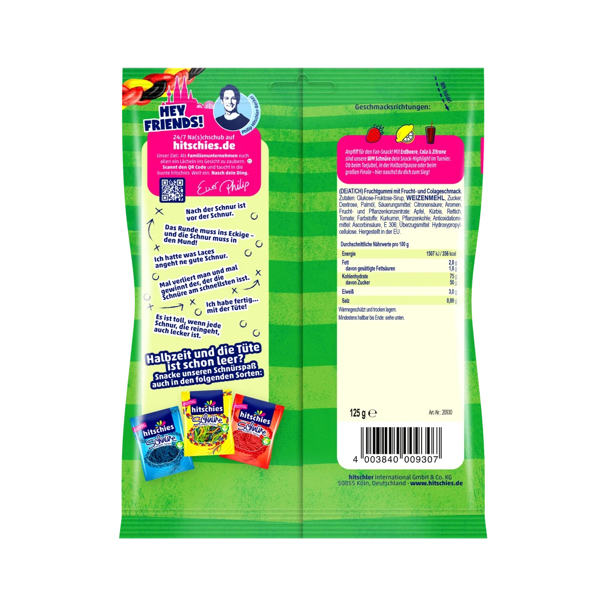 Hitschies Schnüre - Limited Fan Edition 125g