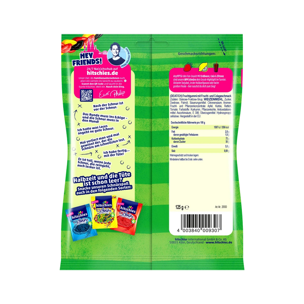 Hitschies Schnüre - Limited Fan Edition 125g
