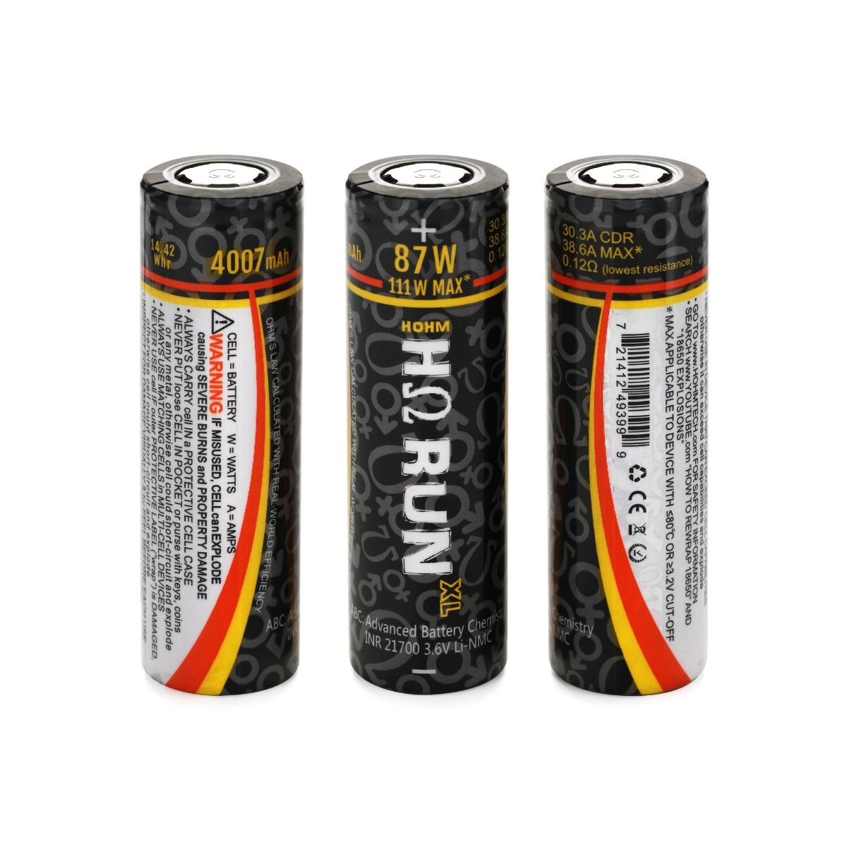 1 x Hohm-21700, RUN XL