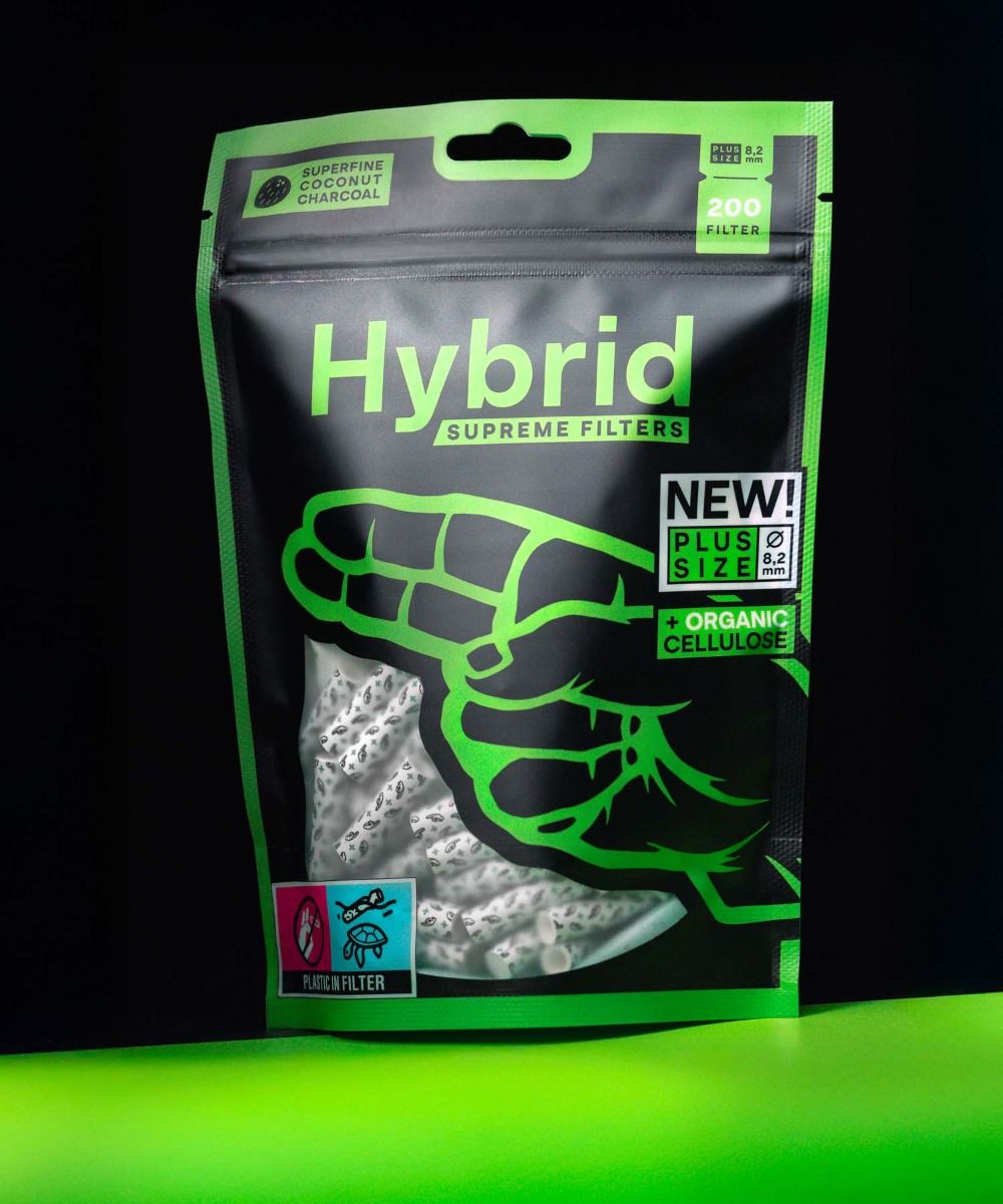 5 x 200er Bag Hybrid Supreme Aktivkohlefilter Plus Size - 8.2mm 