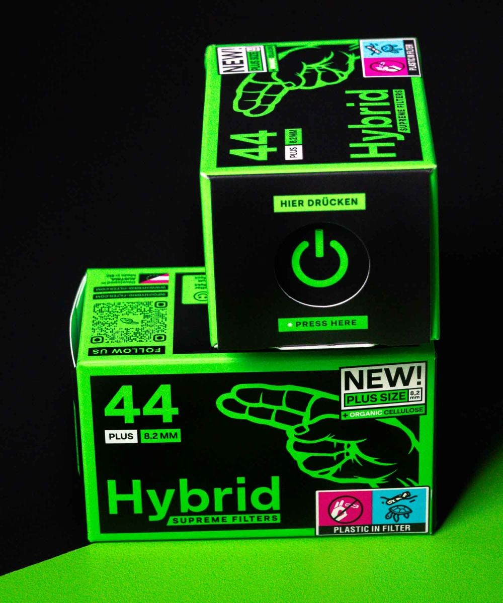 Hybrid Supreme Aktivkohlefilter Plus Size - 8.2mm (8 x 44 Stk.)