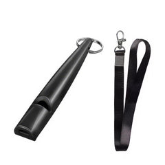 Hundepfeife X-Trainer mit Band, schwarz