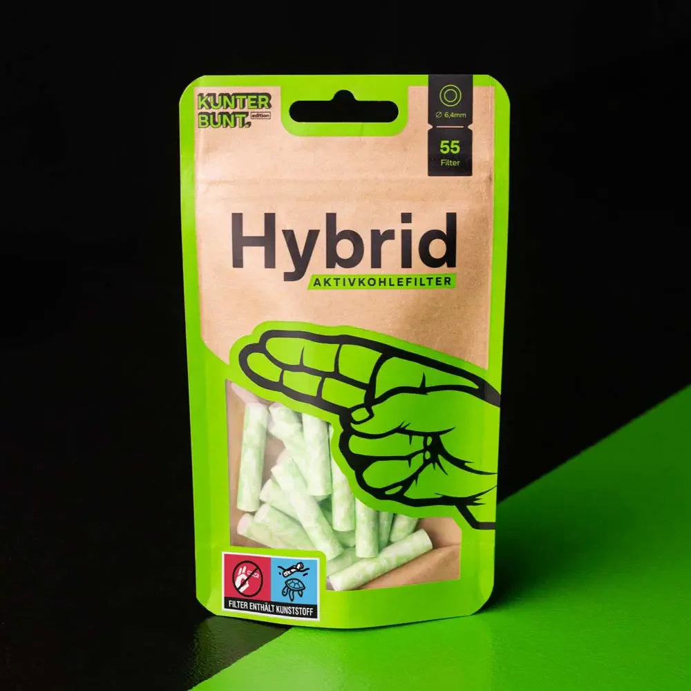 Hybrid Supreme - Aktivkohlefilter - Bag - Grün - 55 Stück