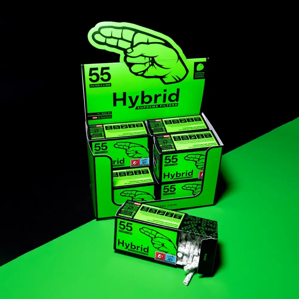 Hybrid Supreme - Aktivkohlefilter - Display - 8 x 55 Stück