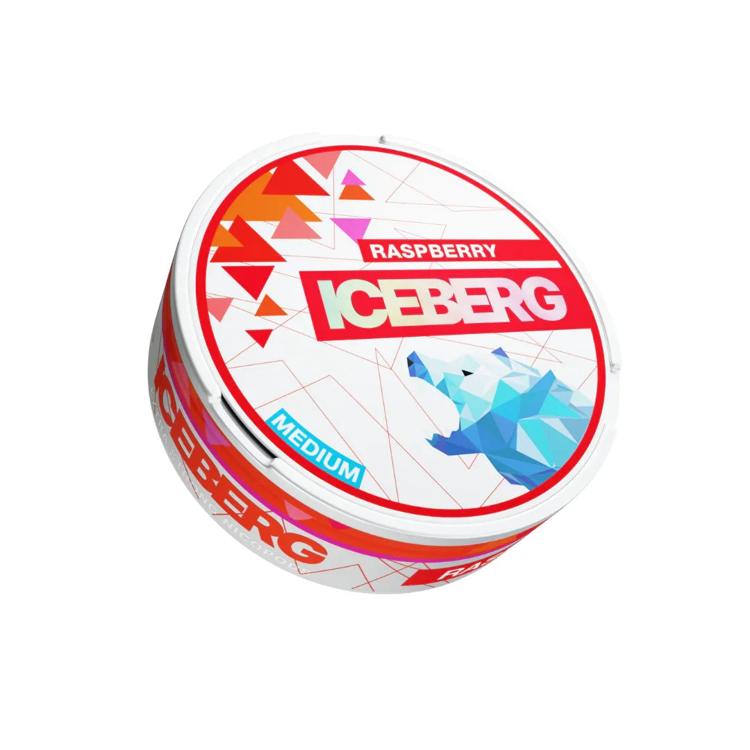 ICEBERG - Medium - Raspberry - All White Snus - 20mg/g - 12g
