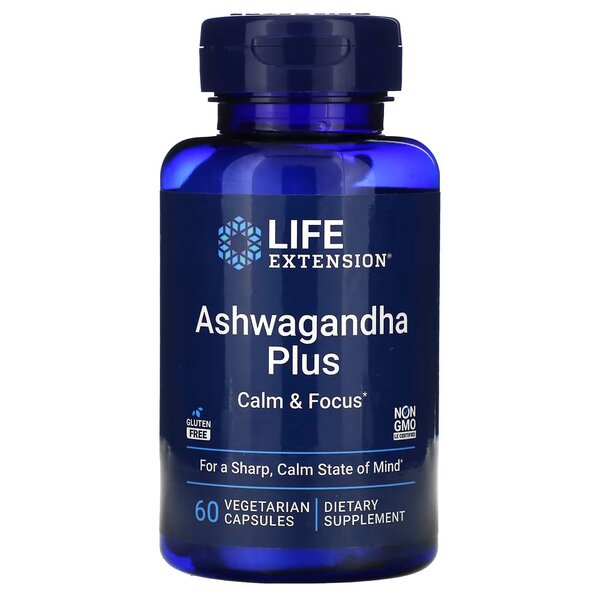 Life Extension Ashwagandha Plus Calm & Focus