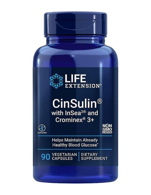 Life Extension CinSulin with InSea2 & Crominex 3+