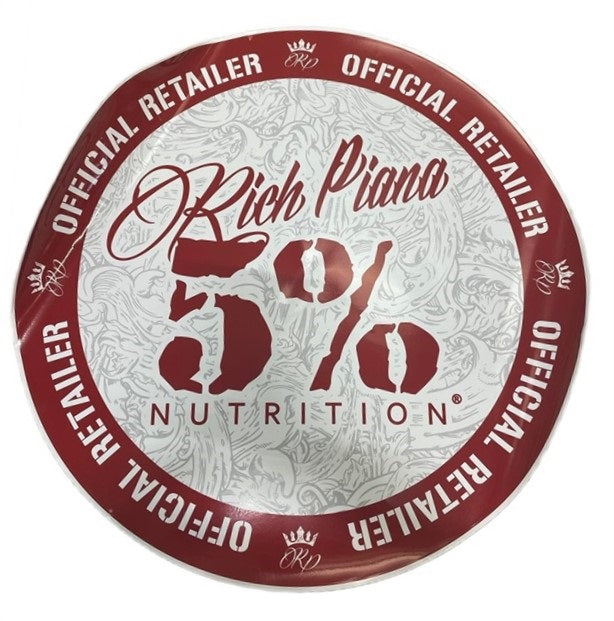 5 Nutrition 5% Nutrition Window Cling Circle