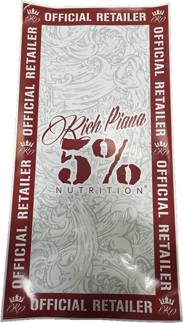 5 Nutrition 5% Nutrition Window Cling Rectangular