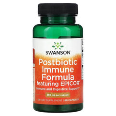 Swanson Postbiotic Immune Formula featuring EPICOR