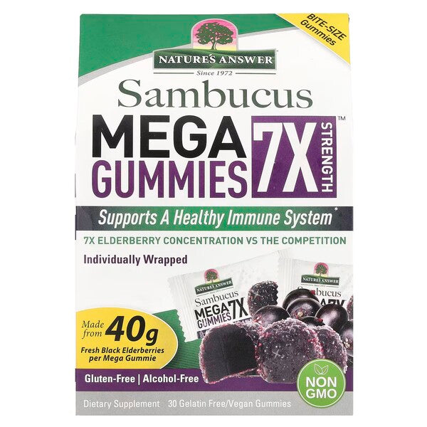 Nature S Answer Sambucus Mega Gummies 7X Strength