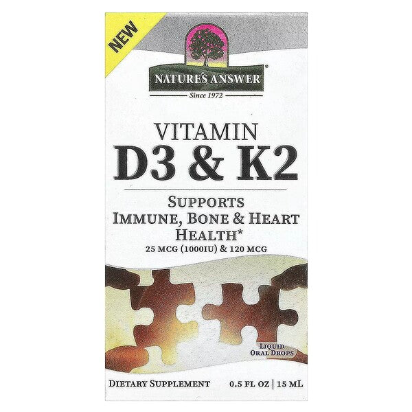 Nature S Answer Vitamin D3 & K2