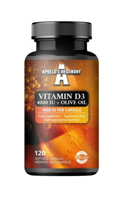 Apollo S Hegemony Vitamin D3 4000IU + Olive Oil