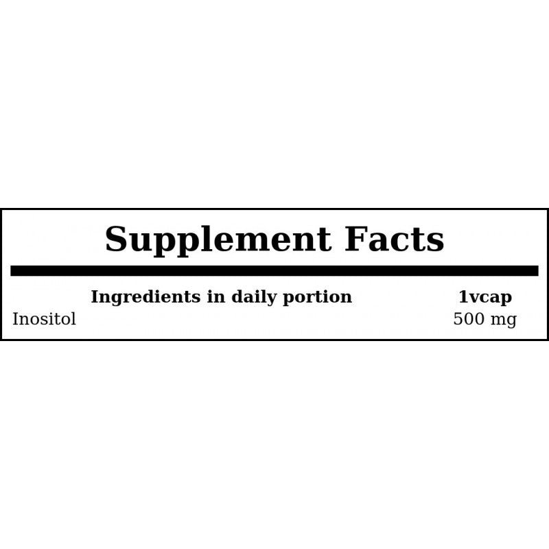 Inositol 500mg - 100vcaps.