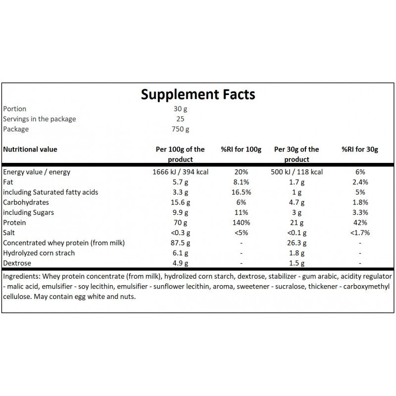 Instant Whey Protein - 750g - White Chocolate Pineapple x16