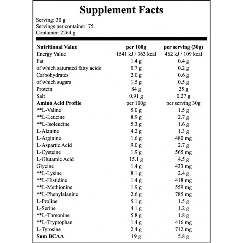 Iso 100 - 2264g - Smooth Banana