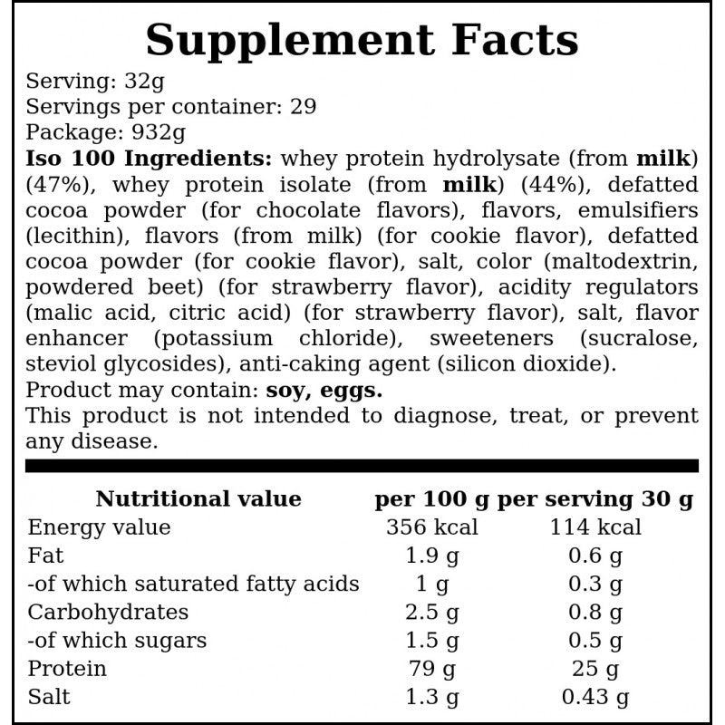 Iso 100 - 932g - Goumet Chocolate