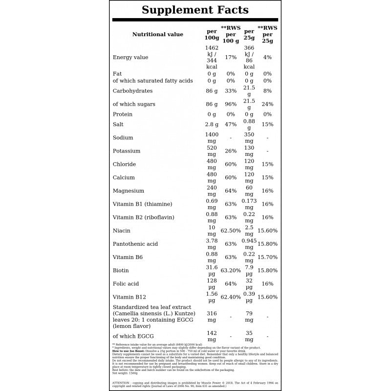 Iso Boost - 1500g - Lemon