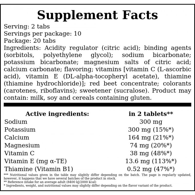 Isotonic Sport Effervescent - 20tab. - Orange