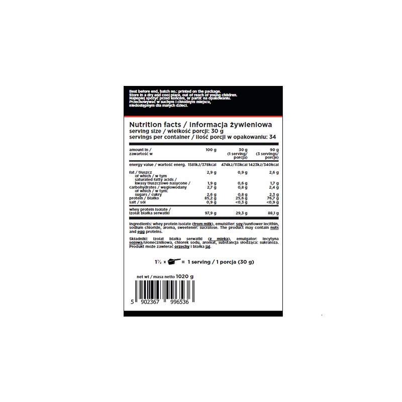 IsoWhey - 1020g - Caramel Ice Cream - Rabatt