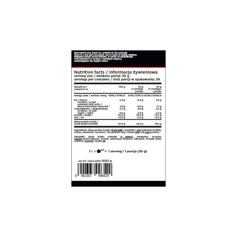 IsoWhey - 1020g - Cookie - Rabatt