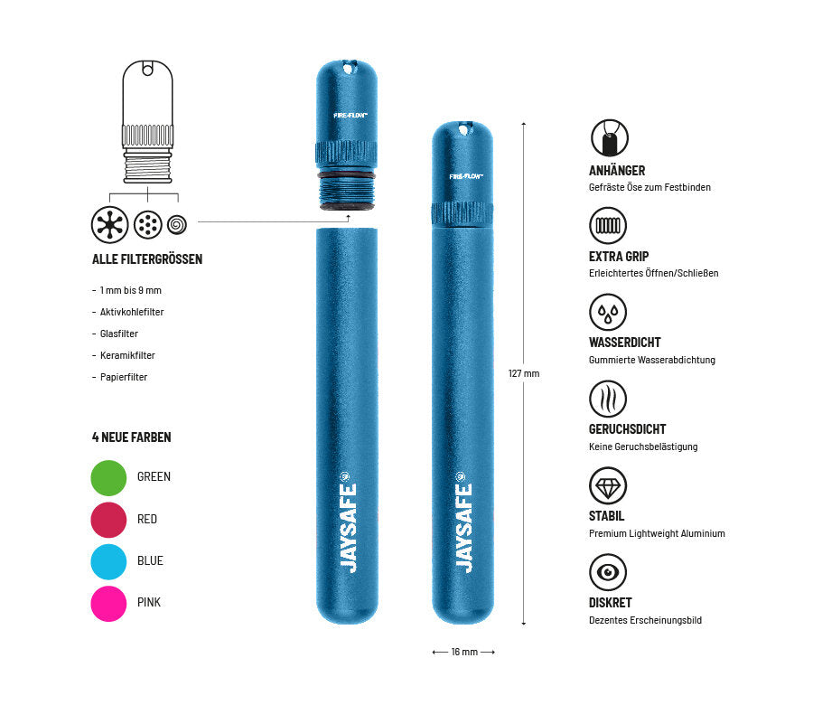 JAYSAFE® - Blue - Display - 6 Stück