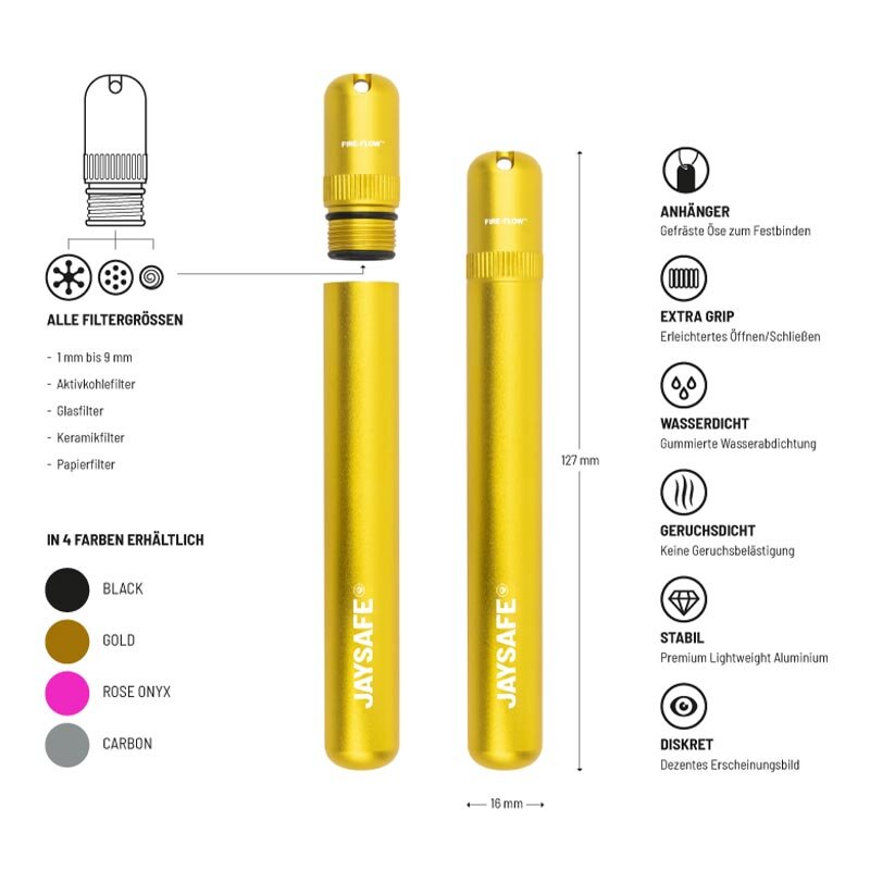 JAYSAFE® - Gold - Display - 6 Stück