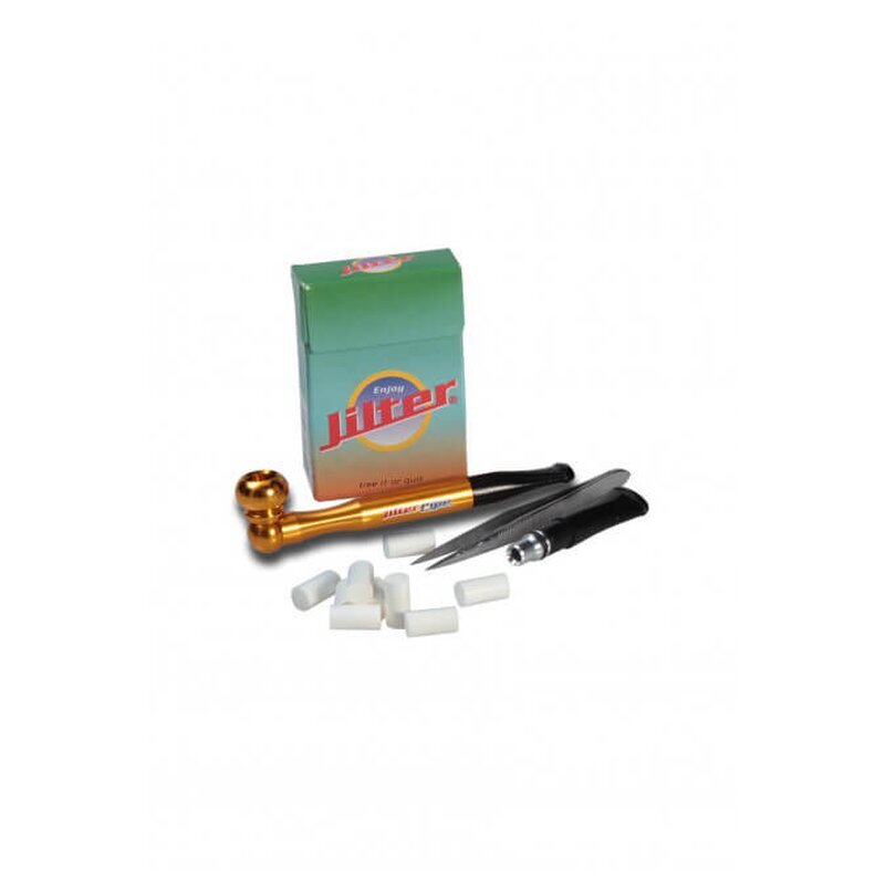 Jilter Alu One-Hit Pipe mit Jilter - Gold