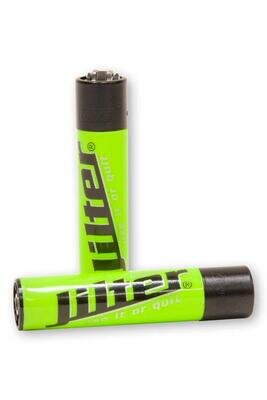 Jilter - Clipper Feuerzeug - Neon Green - Display - 48 Stück