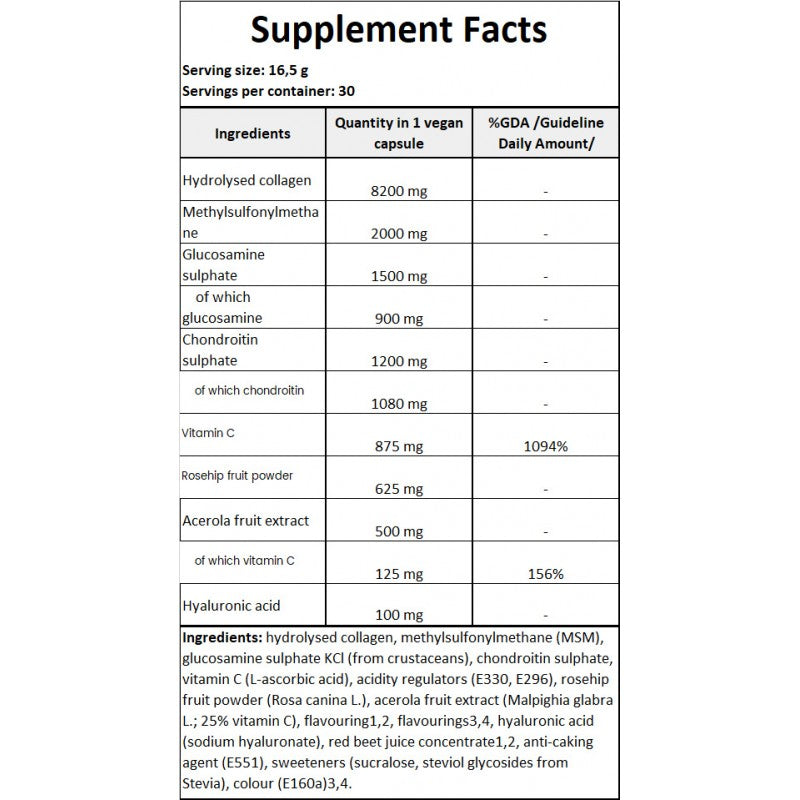 Joint Support Collagen Peptides - 495g - Cherry x12