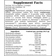 Joint Support Collagen Peptides - 495g - Watermelon