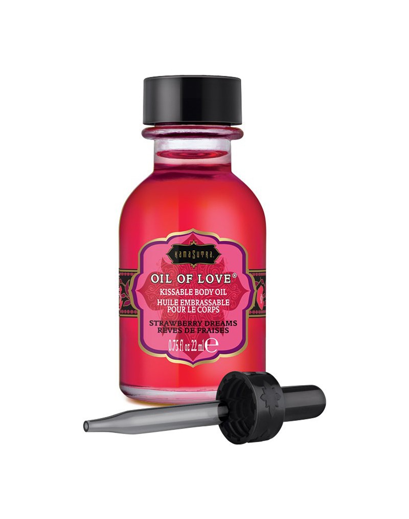 Kamasutra - Oil of Love - Körperöl zum Küssen - Strawberry Dreams - 22 ml