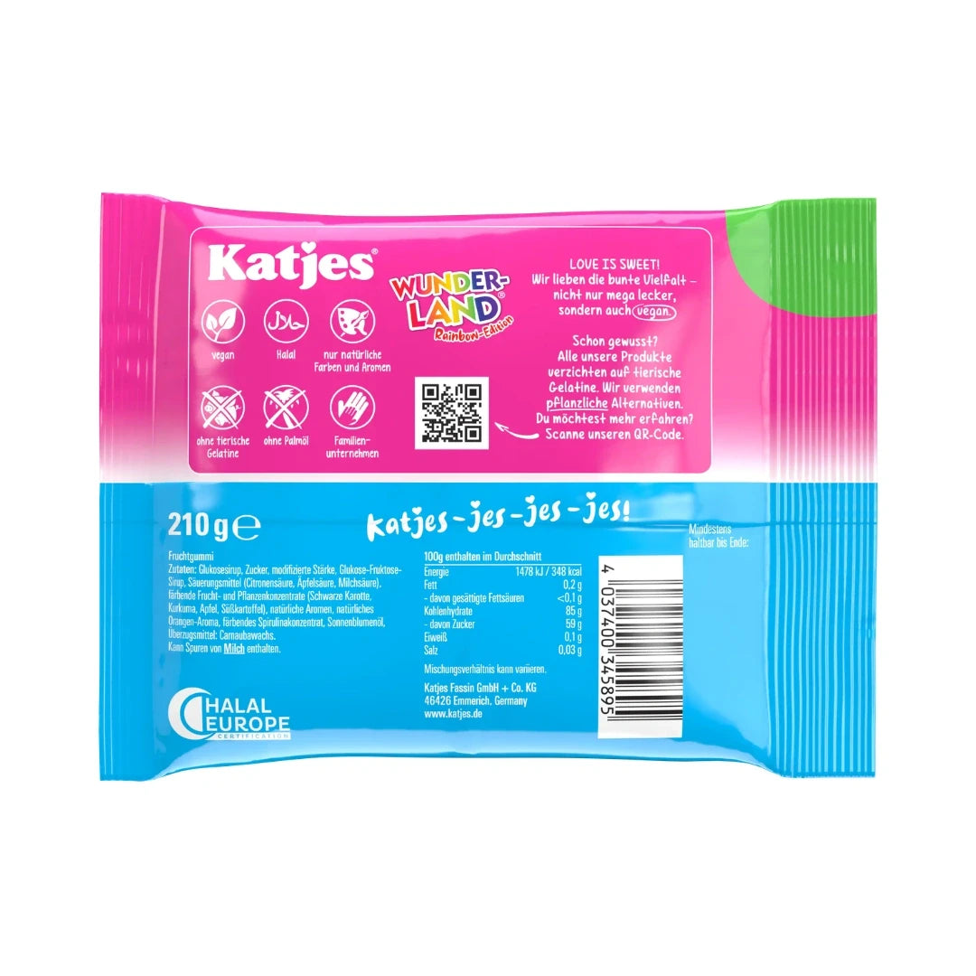 Katjes Wunderland Rainbow vegan 210g