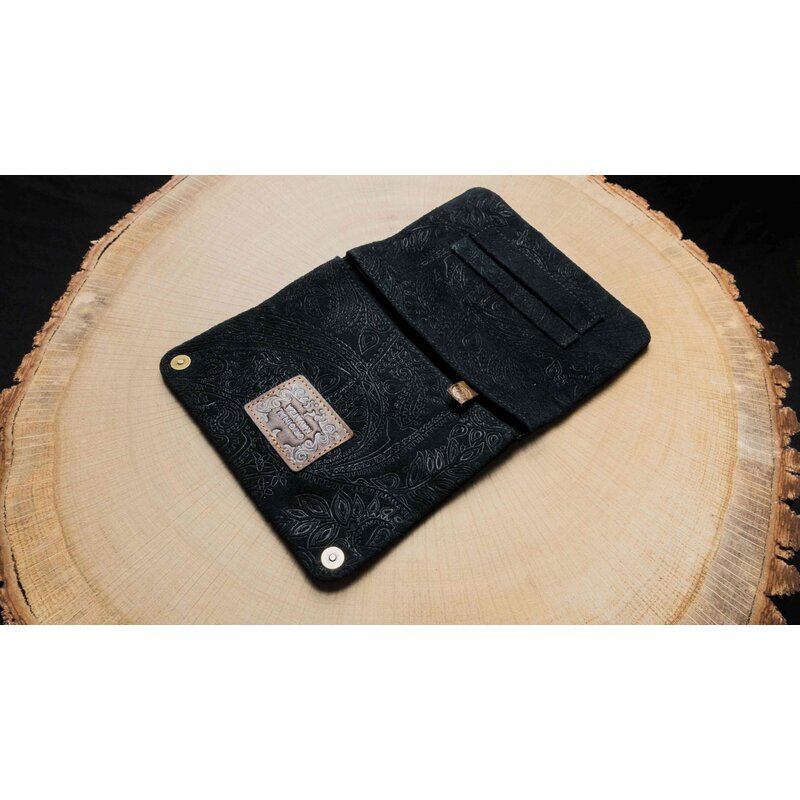 Kavatza - Tabaktasche SUEDE ETHNIC - Black
