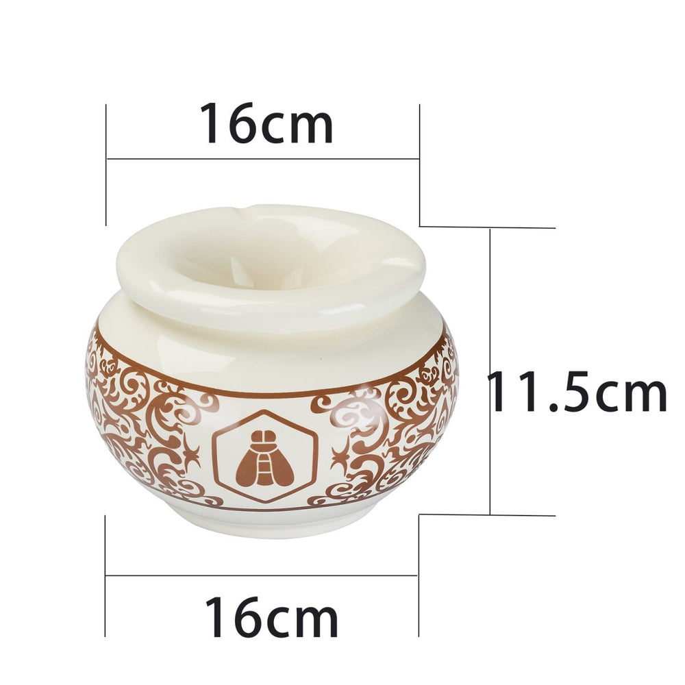 Keramik Aschenbecher - Moroccan  - Cream - 1 Stück