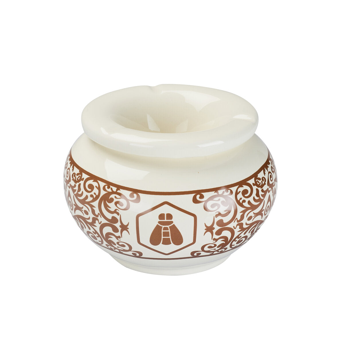 Keramik Aschenbecher - Moroccan  - Cream - 1 Stück