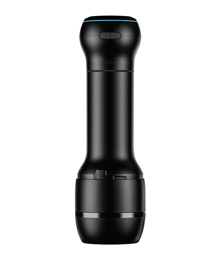 Kiiroo - Combo Set aus Interaktiver Saugmasturbator PowerBlow und FeelStar Victoria June Mouth Stroker - Schwarz