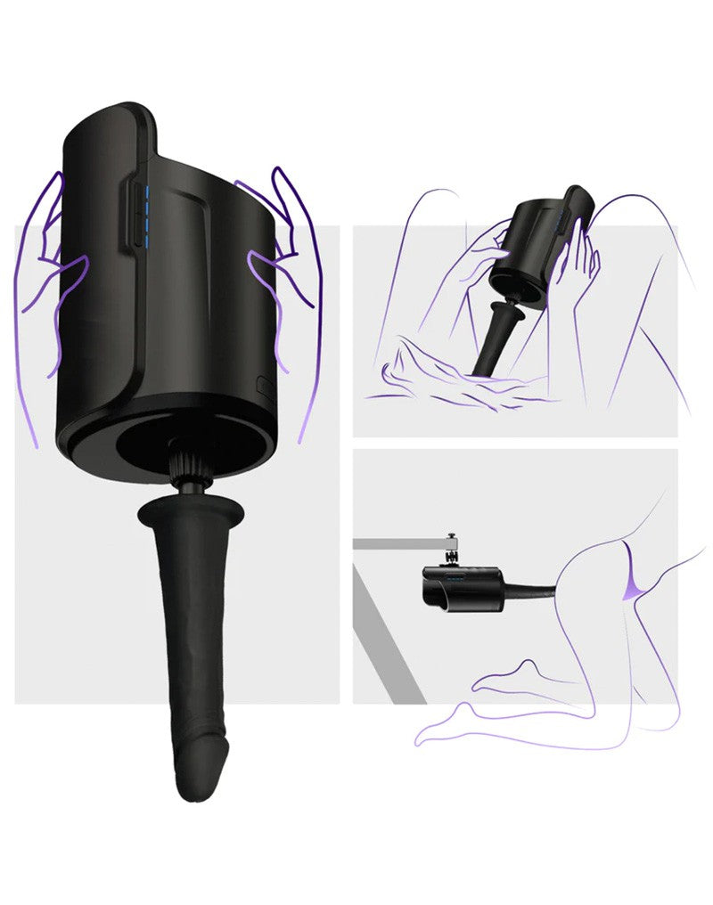KIIROO - Vakuumverschluss-System-Dildo für KEON Masturbator - Schwarz