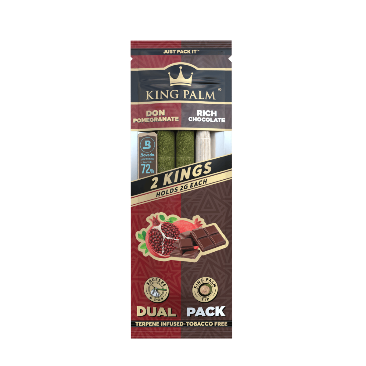 King Palm - King - 2 Stück - Don Pomegranate & Chocolate - Display - 20 Stück
