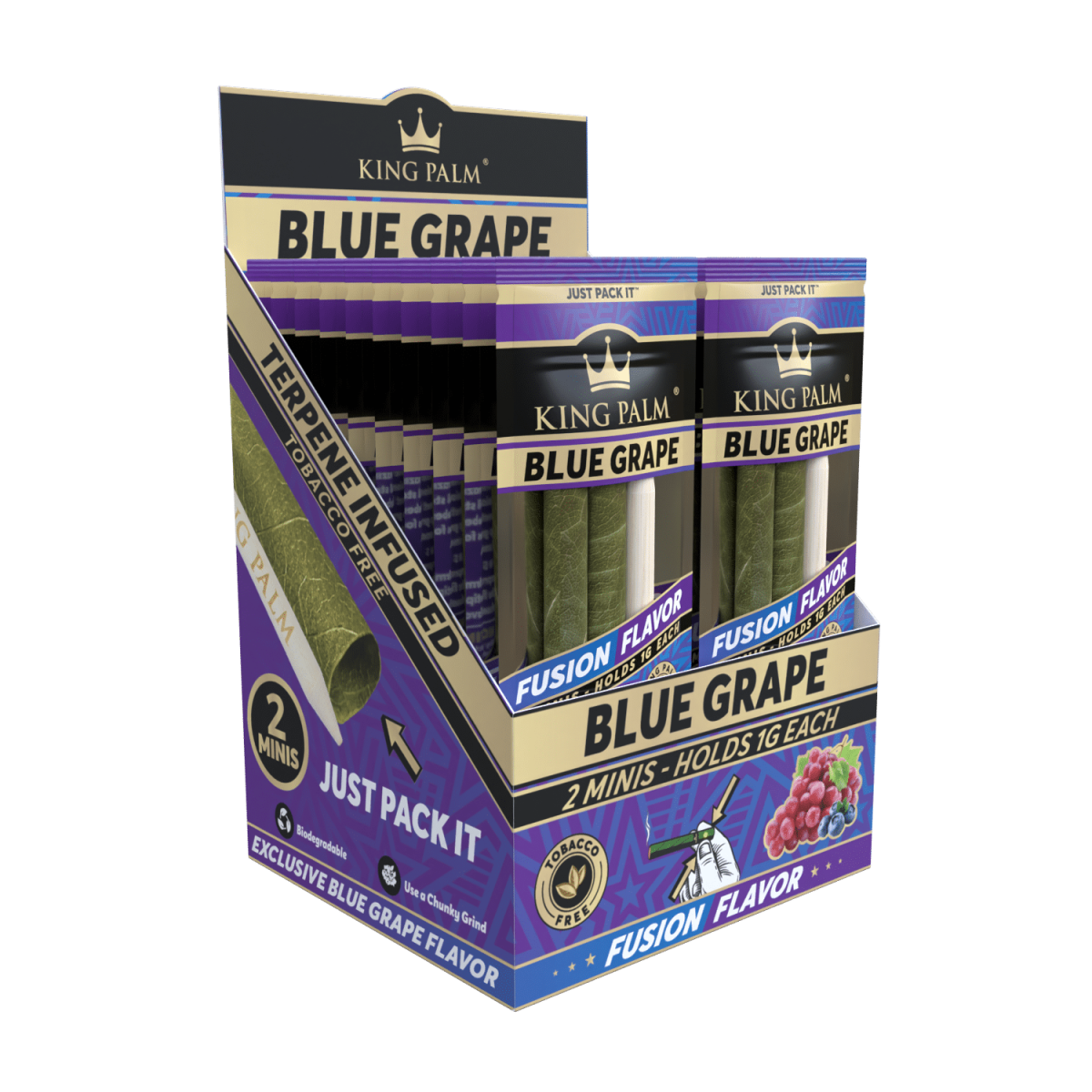 King Palm - Mini - 2 Stück - Blue Grape - Display - 20 Stück