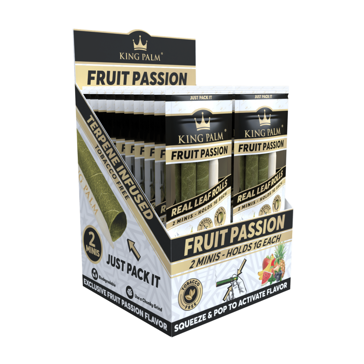 King Palm - Mini - 2 Stück - Fruit Passion - Display - 20 Stück
