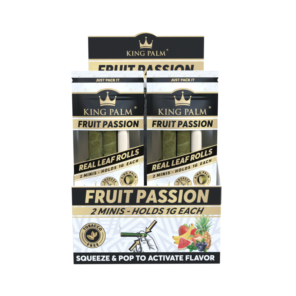 King Palm - Mini - 2 Stück - Fruit Passion - Display - 20 Stück