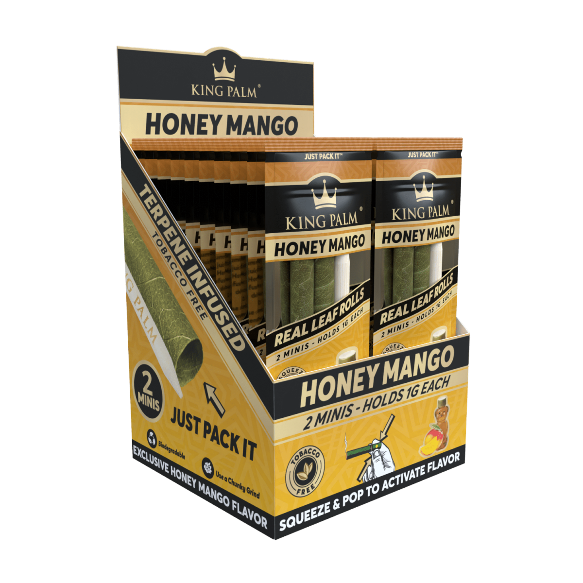 King Palm - Mini - 2 Stück - Honey Mango - Display - 20 Stück