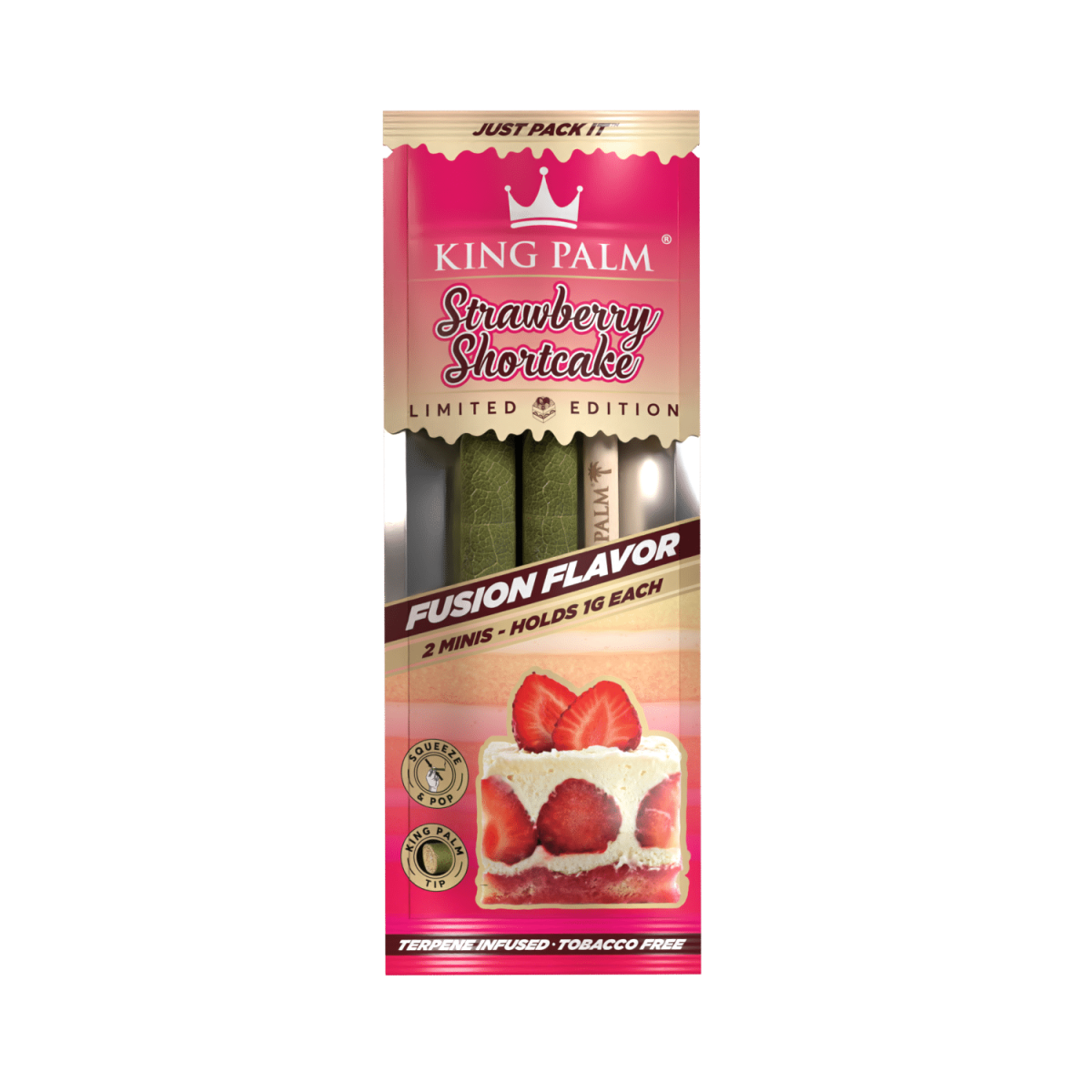 King Palm - Mini - 2 Stück - Strawberry Shortcake - Display - 20 Stück