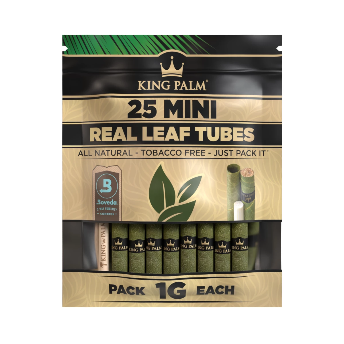 King Palm - Mini - 25 Stück - Natural - Display - 8 Stück