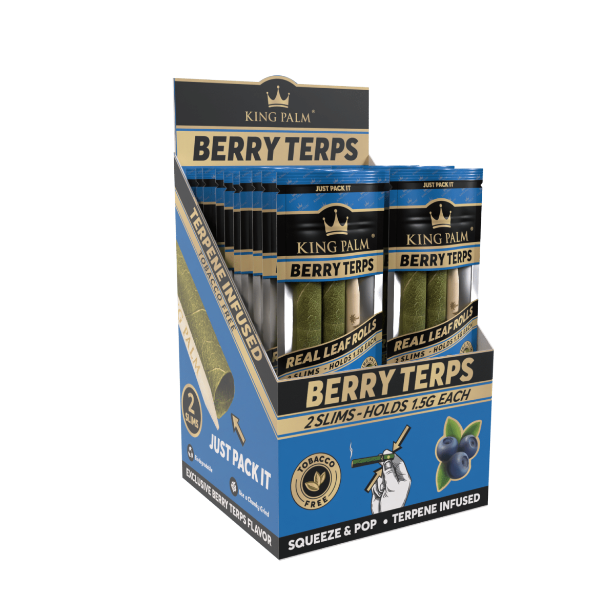 King Palm - Slim - 2 Stück - Berry Terps - Display - 20 Stück