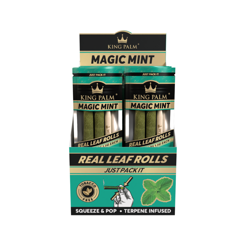 King Palm - Slim - 2 Stück - Magic Mint - Display - 20 Stück