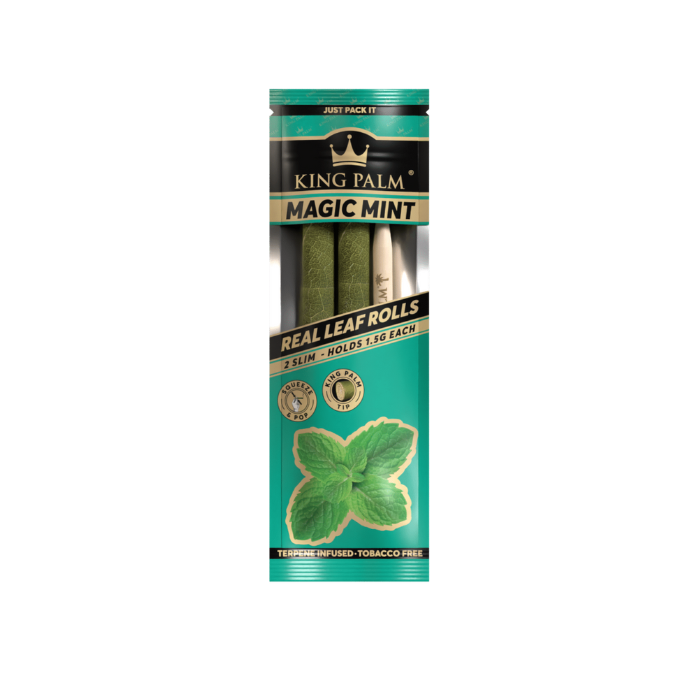 King Palm - Slim - 2 Stück - Magic Mint - Display - 20 Stück
